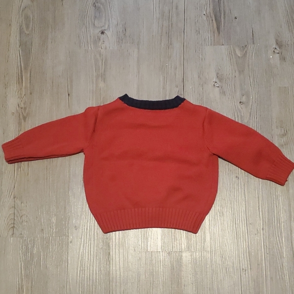 Gymboree | Infant Train Sweater | Red | 6-12 M - Picture 3 of 4